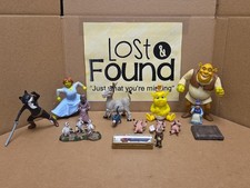 Lote Mixto De Figuras Shrek Varios Años Y Marcas Burro Hada Ratones Cerdos Duende