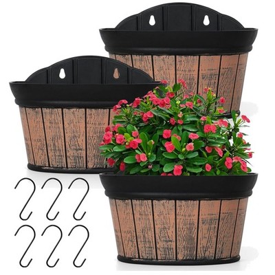 Pflanzgefäß Wandbehang Set Blumen Wandvasen Kunststoff Wasserpflanzen decora ...
