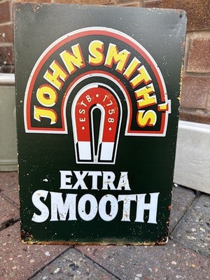 John Smiths extra glattes Stahlschild 12 x 8 Zoll 