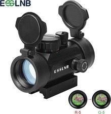Red Dot Sight Red & Green 5 Brightness Settings with 20Mm Picatinny Rail Mount a