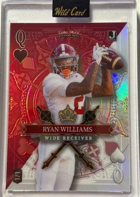   Ryan Williams 1st Trading Card 2024 5 Card Draw Jackpot Color Match 1/1  