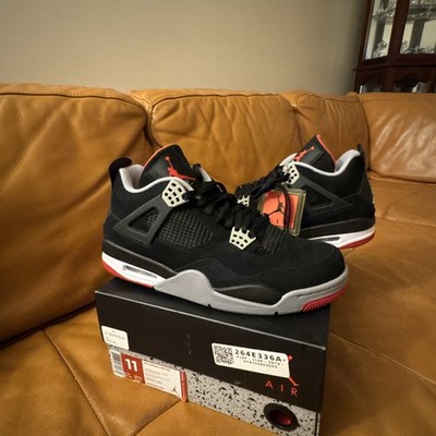 Jordan Air Jordan 4 Retro OG Bred 2012 Black/Cement Grey Fire Red 308497-089