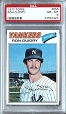 1977 TOPPS #656 RON GUIDRY PSA 8 NM-MT YANKEES