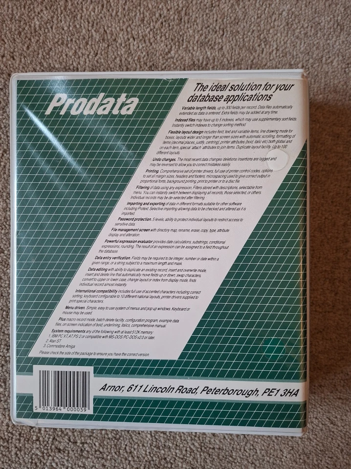 Software Atari ST - Base de datos ProData - Imagen 2 de 4