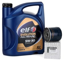 5L elf Evolution Full-Tech FE 5W30 Motoröl ORIGINAL Renault Ölfilter 152089599R