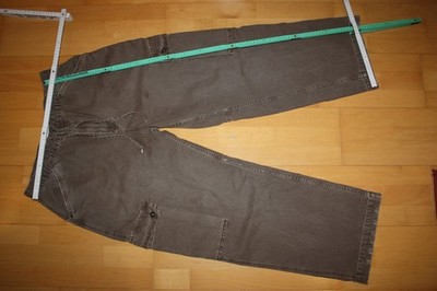 breite Jeans Hose Cargohose Baggy-Fit Bershka L braun Neuwertig Länge 105cm