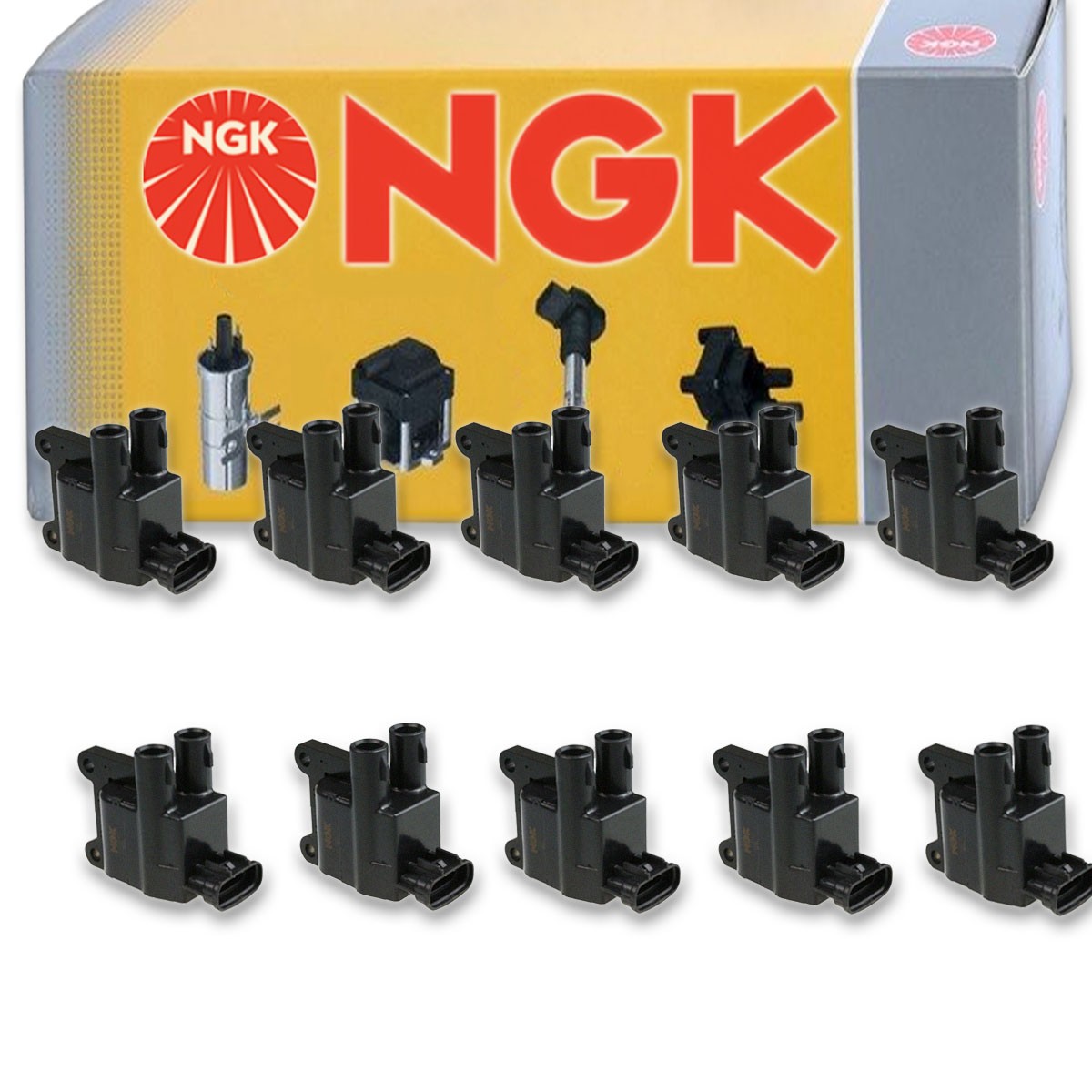 10 pc NGK 48839 U3018 Ignition Coils for UF180T UF180 UF-182 UF-181 UF-180 cf
