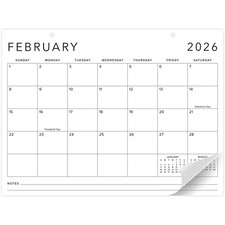 Aesthetic 2026 Desk Calendar - Runs From January 2026 Until July 2027 - Large...