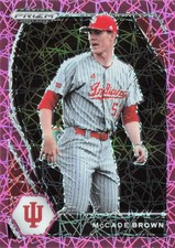 2021 Panini Prizm Draft Picks Baseball Pink Velocity #PDP79 McCade Brown