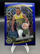 2025 Panini Prizm WNBA #37 Jordan Horston Blue Velocity Prizms