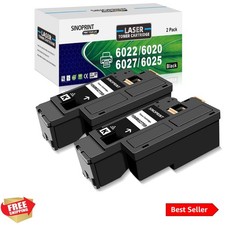 High-Yield 6020 Toner Cartridge for Xerox WorkCentre 6027  6025 - 2-Pack
