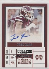 2017 Panini Contenders Draft Picks College Ticket Fred Ross #162 Auto 0f8