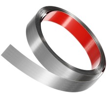 16.4ft x 0.98" Wall Trim Wall Ceiling Peel & Stick Molding Trim Frame Silver