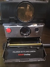 Polaroid Sonar OneStep SX-70 Land Camera Instant Camera Black