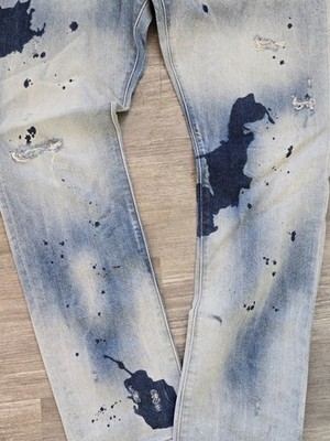 PRPS Jeans Mens 38 Tie Dye Straight Leg Denim Zip Fly Straight 