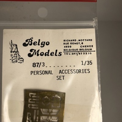 Belgo Models Parts 1/35 Photo Etch Personal Accessories Set