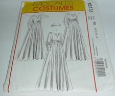 Renaissance Medieval Ren Faire Cap Dress Belt Sewing Costume Pattern LARP 8-14