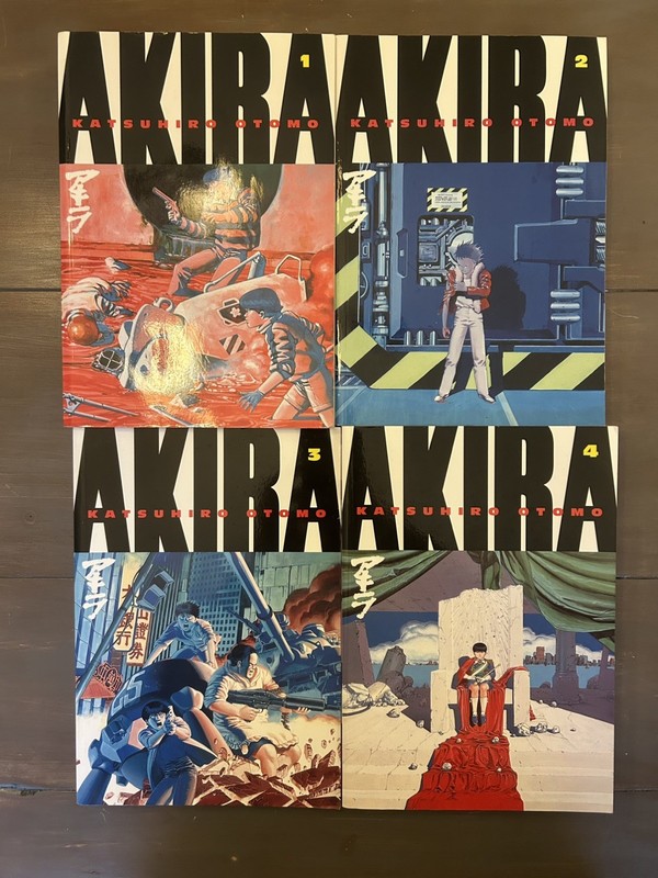 AKIRA by OTOMO KATSUHIRO lot Vol. 1-4 Japanese Excellent