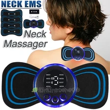 Electric Neck EMS Massager Patch Back Arm Stimulator Pain Relief Health Device