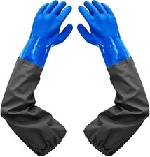 PVC Chemical Resistant, Long Rubber, Heavy Duty Waterproof Gloves for Chem