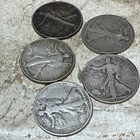 Five Franklin 50 cents 1/2 Dallors