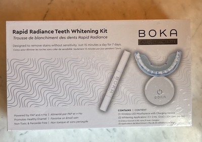 NEW Boka LED Rapid Radiance Teeth Whitening Kit Bright + White (Ex. 12/2025)