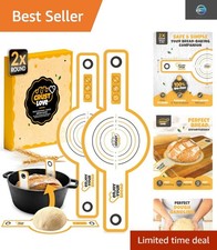CRUSTLOVE 2 PCS Sourdough 2 Round Bread Sling Silicone,