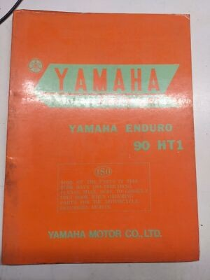 #ad Original Yamaha Parts List Book Model 90 HT1 1970 FIRST EDITION ENDURO Manual $48.60