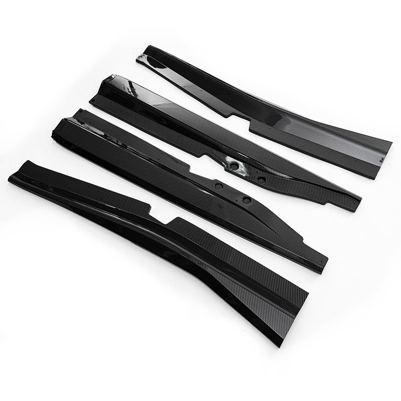 For 2014-2019 Chevy Corvette C7 Side Skirt Rocker Panel Splitter Carbon Style
