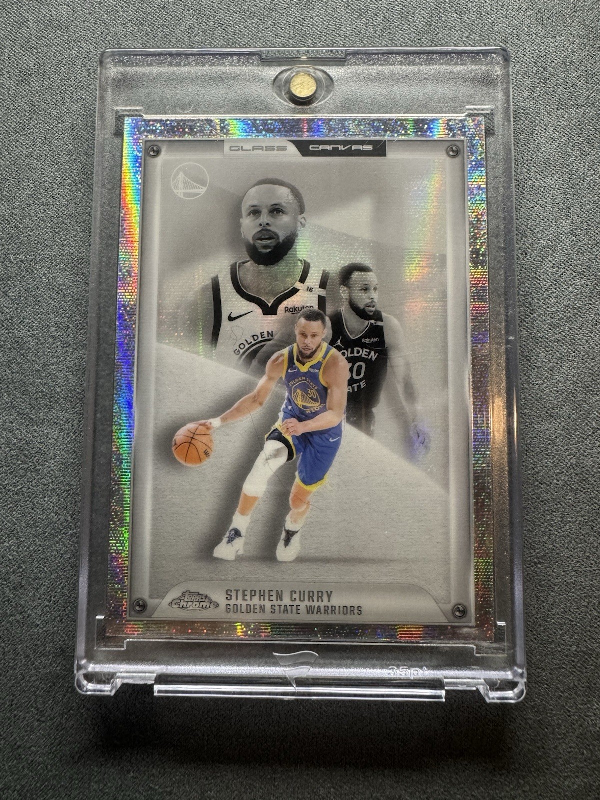 Topps 2025 Chrome Glass Canvas Stephen Curry GC-6 Golden State Warriors Insert