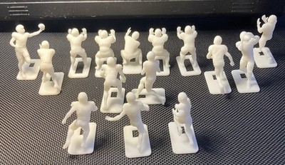 30 Unpainted Electric Football Figures Offense and Defense Nov Set New Poses!