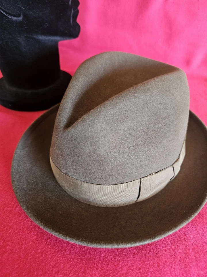 Chapeau Mossant Paris T 56 Borsalino 50/60 - Photo 4/4