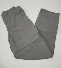 Girls REI Co-Op Convertible Hiking Pants size Large 14-16 grey cargo outdoors