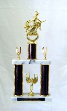 HALLOWEEN TROPHY WITCH PUMPKIN COSTUME PARTY AWARD WITCH ON BROOM 2 POSTER