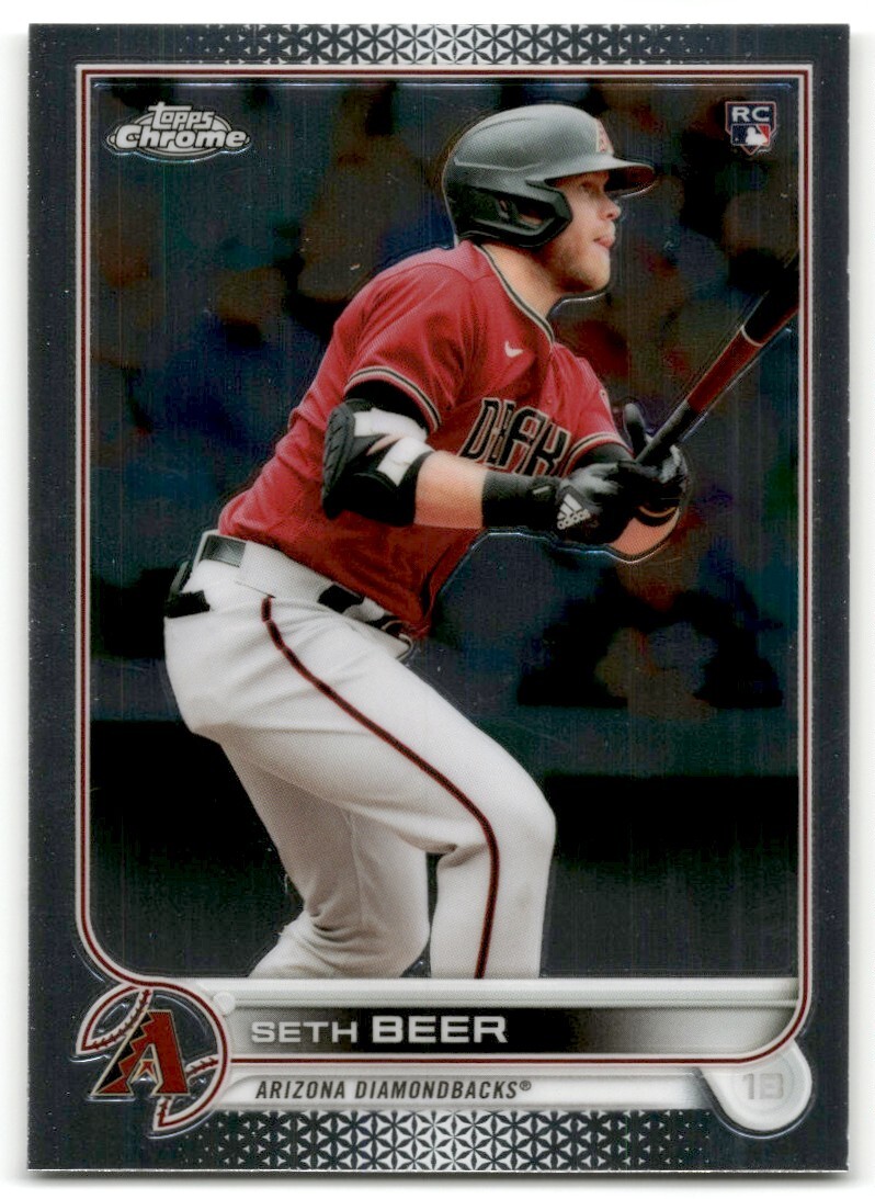 2022 Topps Chrome Card Seth Beer #186 RC Arizona Diamondbacks Baseball