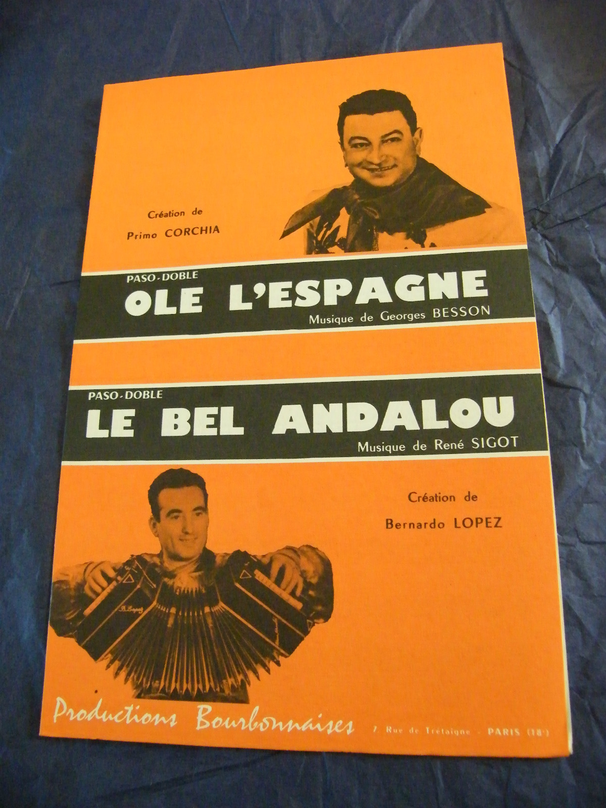 Ole The Spain Georges Besson The Beautiful Andalusian Sigot Lopez Music Sheet