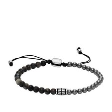 Bracciale Uomo FOSSIL SUMMER JF04718040 Acciaio Inossidabile Grigio Boule
