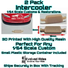 3D Printed Intercooler 2PC For 1/64 Scale Customs Restorations