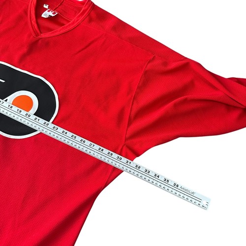 Vintage Jofa Philadelphia Flyers Center Ice Jersey Men's 54 Red Fight Strap Rare - Picture 10 of 12