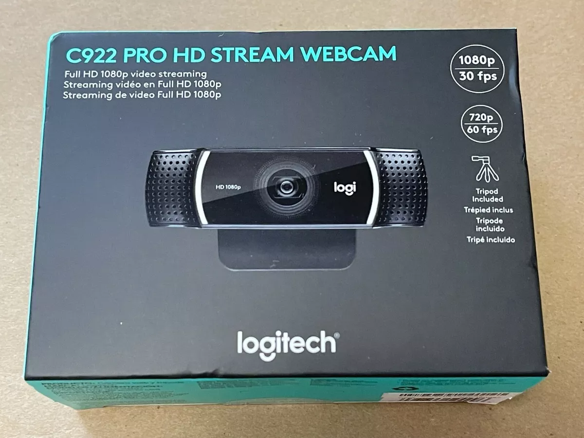 LOGITECH C922 Pro Stream - Full HD 1080p 30Fps Auto Focus Webcam