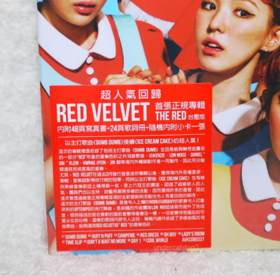 K-POP Red Velvet Vol.1 The Red 2015 Taiwan Ltd CD+48P photobook+