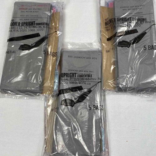 Vintage Topcrest Hoover Upright Vacuum Cleaner Bags T-41 Hoover Upright 1970s - Picture 4 of 4