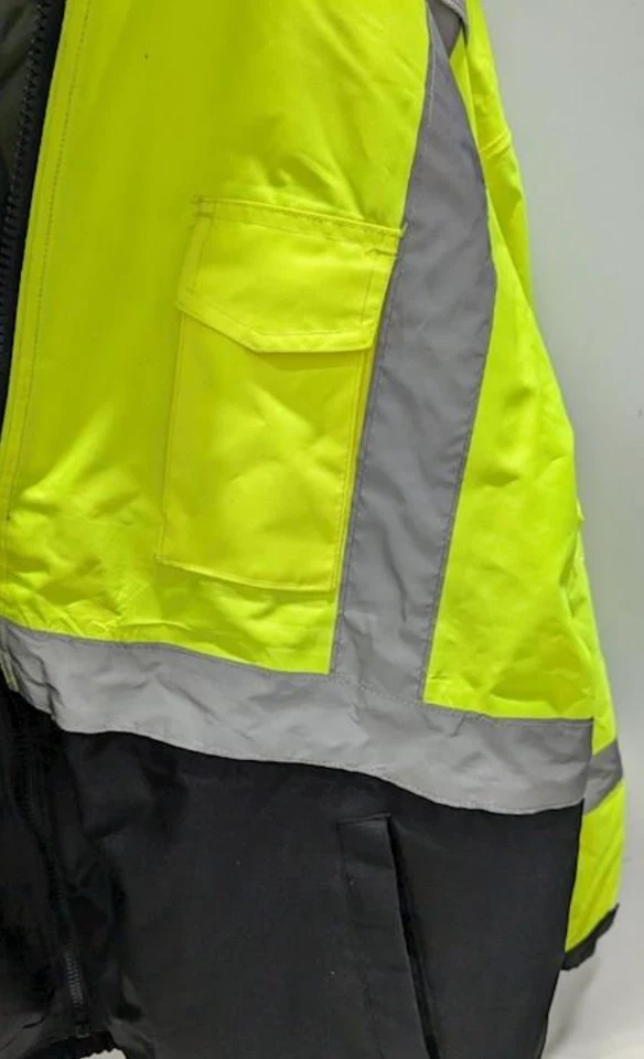 Ergodyne Neon Safety Work Gear Type R Class 3 Insulated Coat Sz 4XL Mens - Image 4 of 4