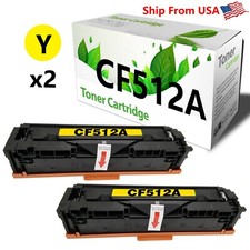 2-Pack 204A Yellow Toner Cartridge CF512A Yellow for M154nw 154a 180nw Printer