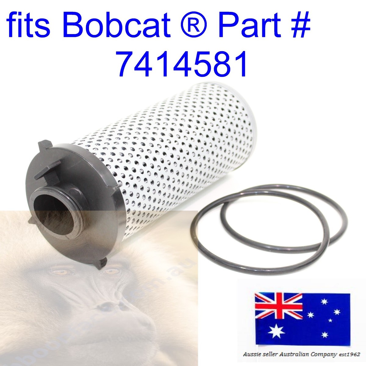 fits Bobcat Hydraulic Oil Filter angled canister Element 7414581