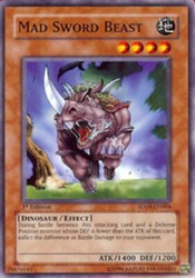 Mad Sword Beast SD09-EN004 1st Edition Common - Dinosaur's Rage Structure Deck