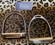 NEW SHIRES 4.25'' FILLIS ENGLISH STIRRUPS 672S S. STEEL