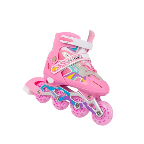 Inline Skates Kinder Verstellbare Rollschuhe mit Leuchträdern Weihnachtsgeschenk