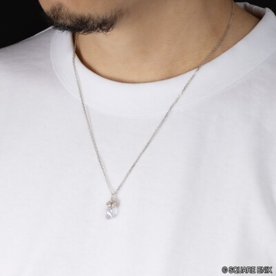 Square Enix] Final Fantasy IX Silver Necklace Garnet From JP NEW