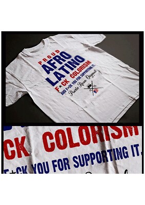 Afro Latino T-Shirt Afro Boricua Afro Dominican Afro Latin Colorism Tee S-2XL